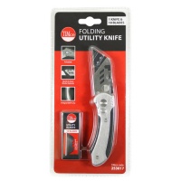 Timco Folding Utility Knife & 10 Blades